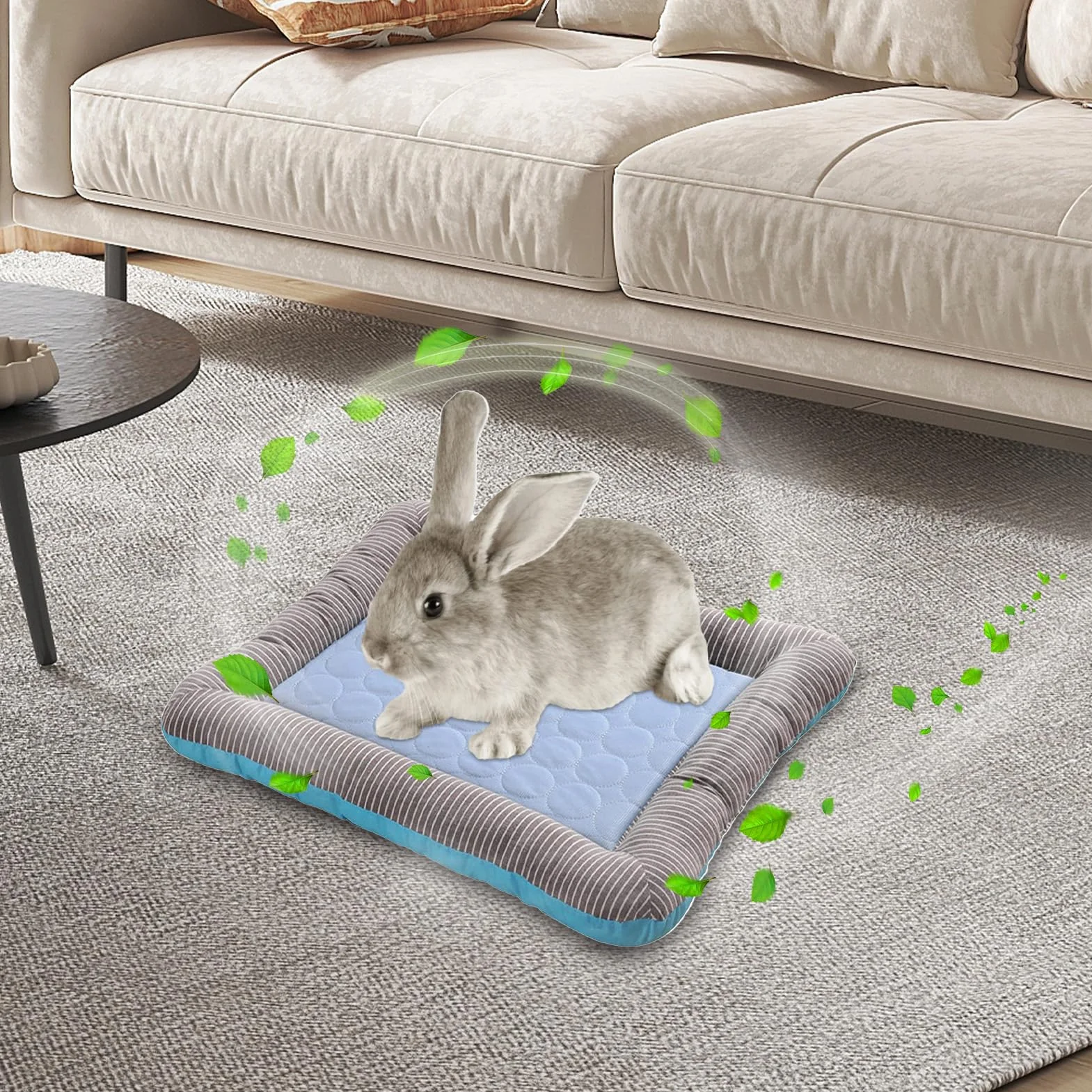 Lit Rafraîchissant pour Chats - Tapis Frais pour Animaux, Coussin Résistant pour Cages Rafraîchissant Chiens Moyens Chiots Lapins