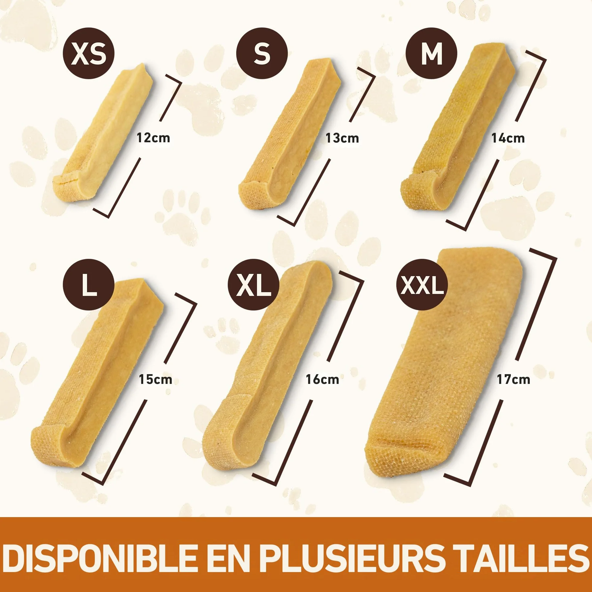 Fromage de Yak Jouet pour Chien à Mâcher M 72g – Bâtonnet Dentaire Dureté Fromage de l'Himalaya Churpi Friandise d'Éducation