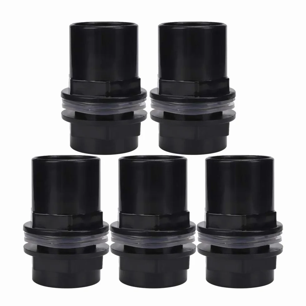 Zerodis 5 Pièces Connecteur de Tuyau d'eau d'Aquarium en PVC, Adaptateurs de Tube d'air Réglables 40mm