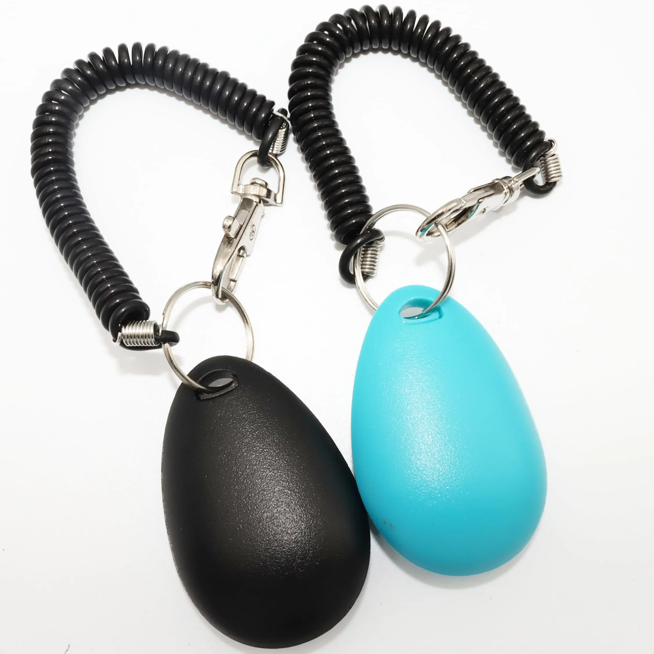 Clicker de Dressage pour Animaux de Compagnie avec dragonne – Clicker de Dressage pour Chien (Nouveau Noir + Bleu)