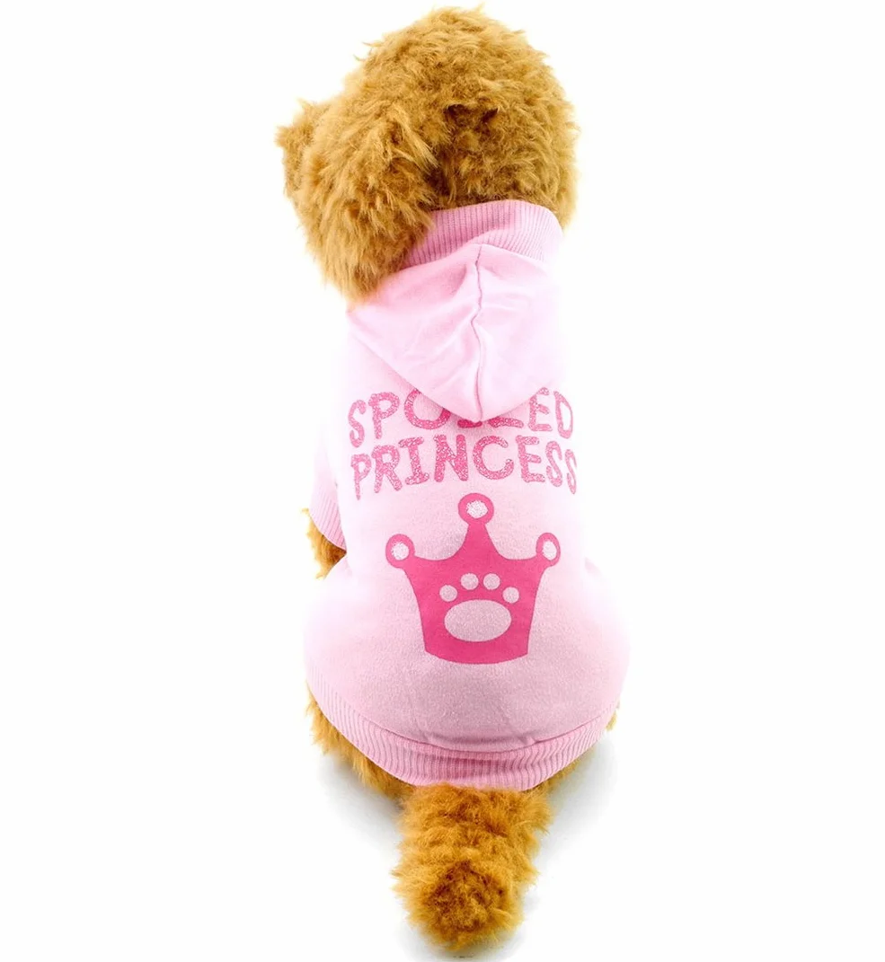 Sweat à capuche pour petit chien rose taille XS chihuahua yorkshire caniche