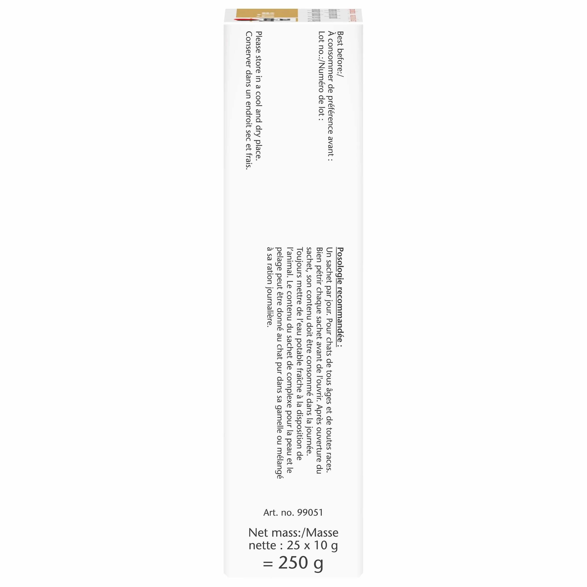 Doppelherz Complexe pour la Peau et le Pelage pour Chats, Acides Gras oméga-3 et oméga-6, Biotine, Vitamines B, E et A - 25 Licks