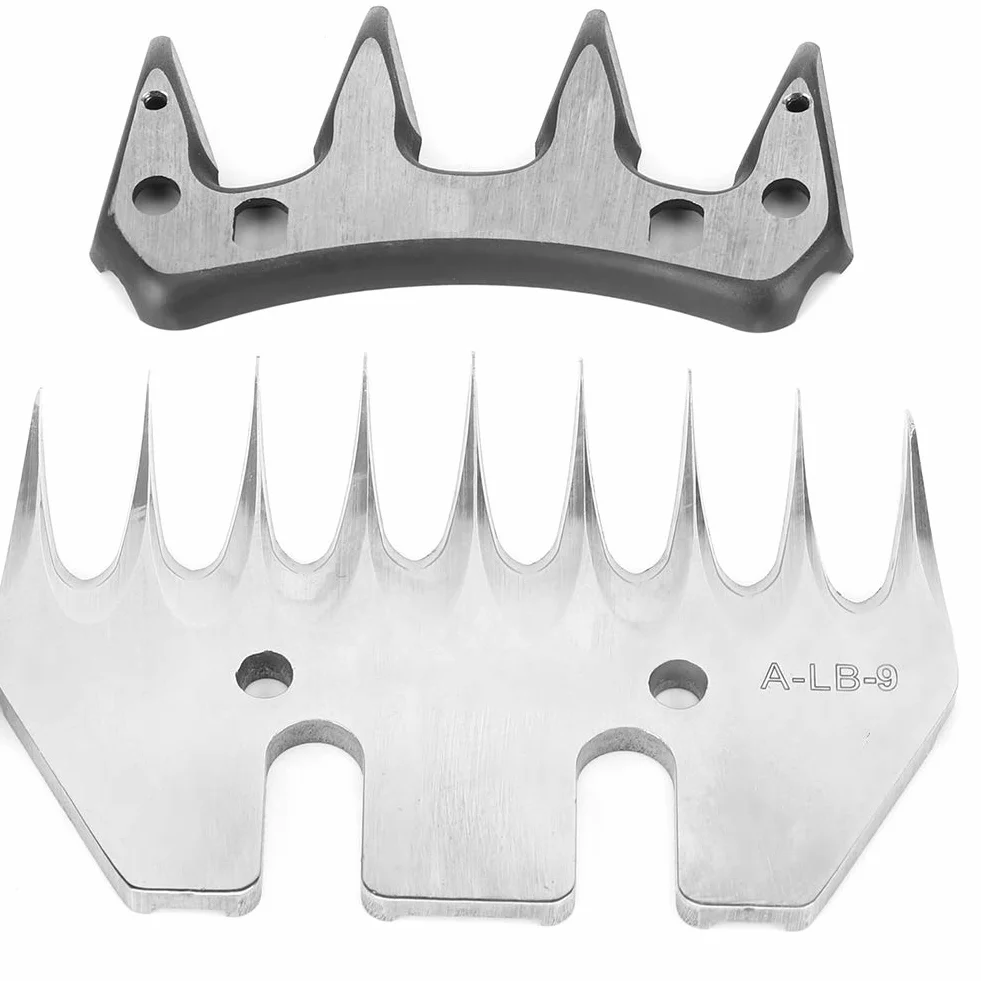 Lame de tondeuse acier inoxydable 9 dents droite remplacement coupeur