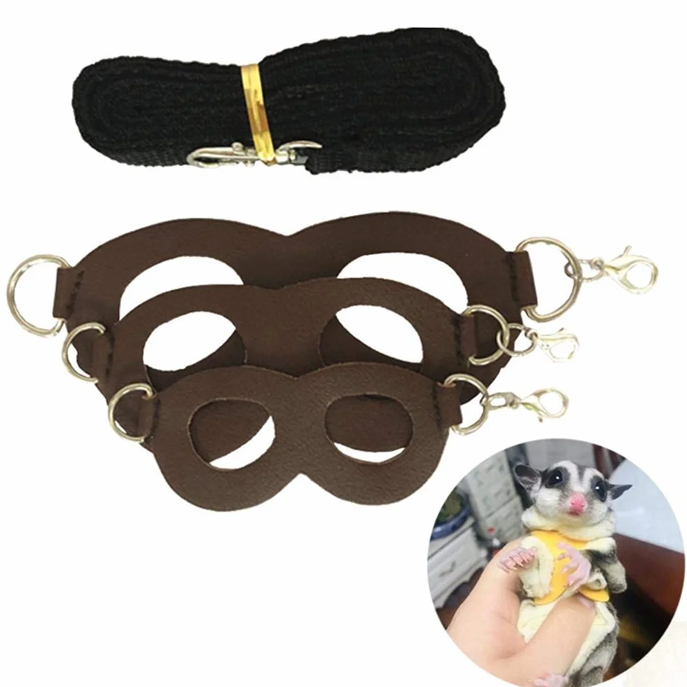 Harnais Ecureuil Laisse Gilet Jouet pour Chinchilla Gerbille Furet Animaux Souris Rat Petits