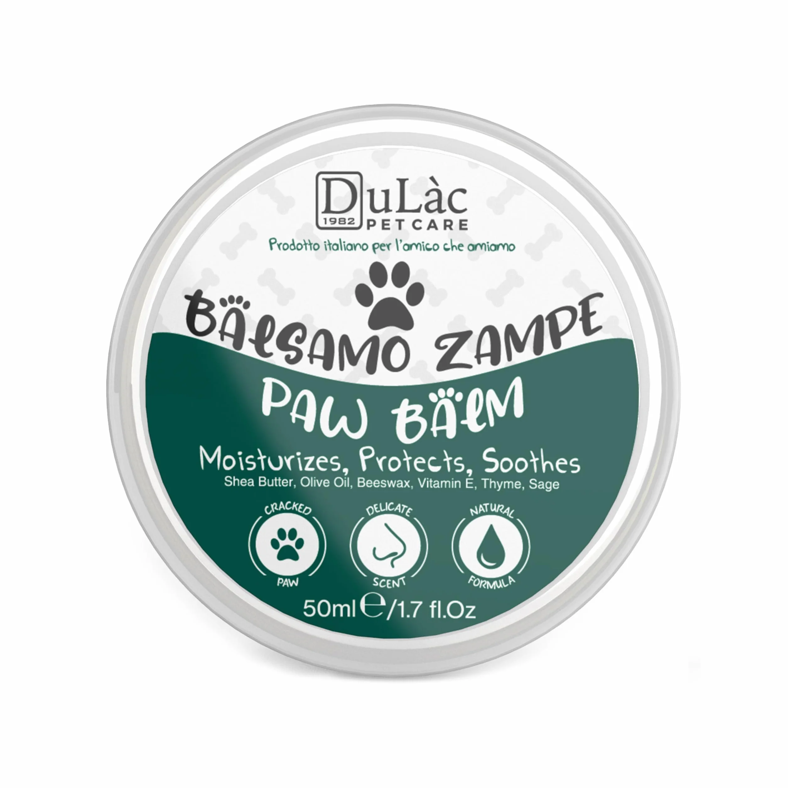 Dulàc Baume Naturel pour Coussinets du Chien - Calendula, Vitamine E, Soin Hydratant et Réparateur pour Pattes
