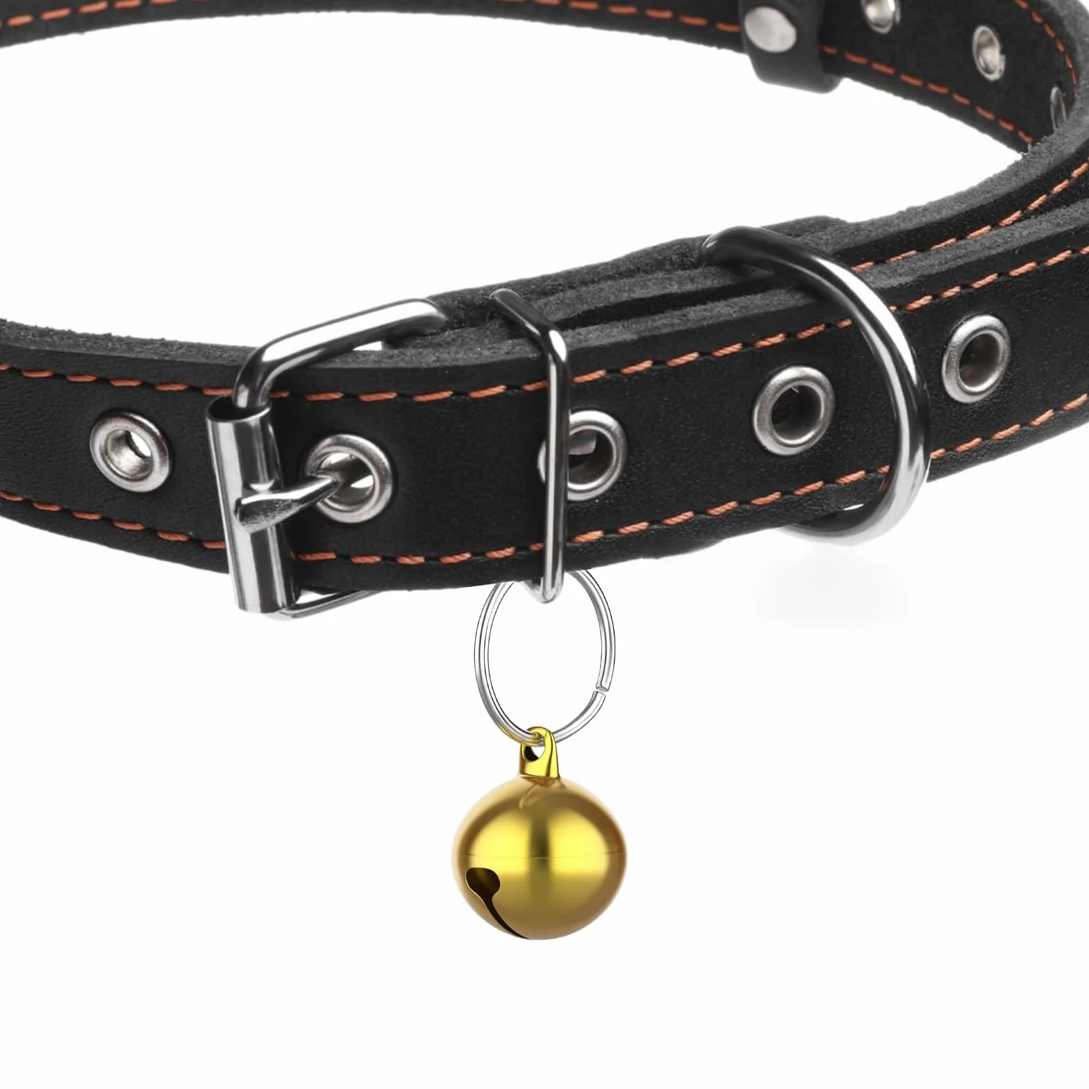 Lot de 24 cloches en métal pour chien et chat - Avec boucles - Pendentif puissant - Accessoire pour animaux de compagnie - Ne perdez pas vos breloques d'entraînement pour animaux de compagnie