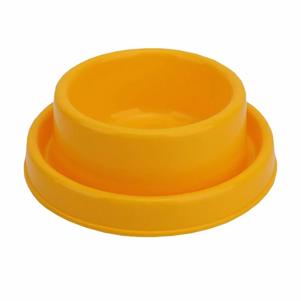 Gamelle anti-fourmi jaune pour chien et chat
