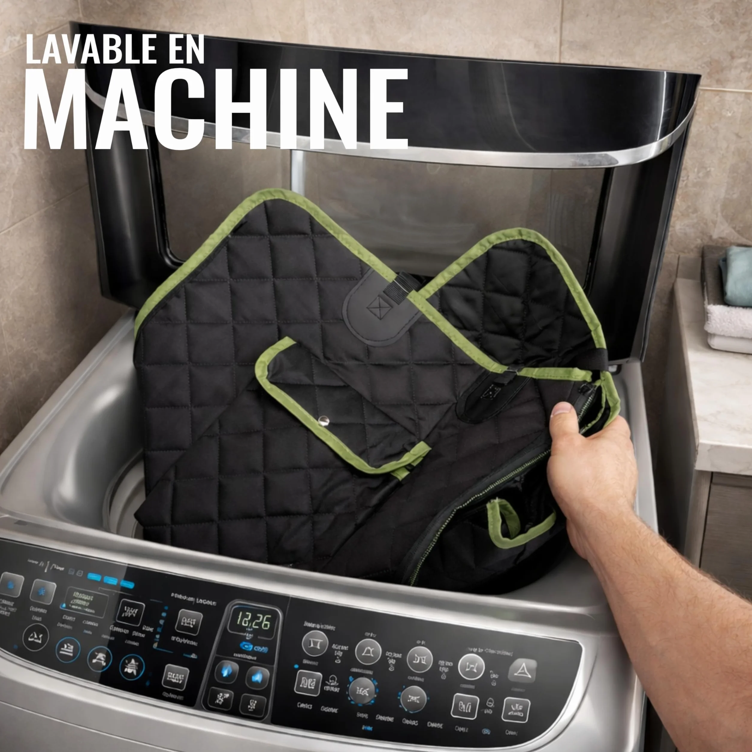 Housse Chien Voiture 6-en-1 600D Imperméable avec Fenêtre Maille Protection Portes