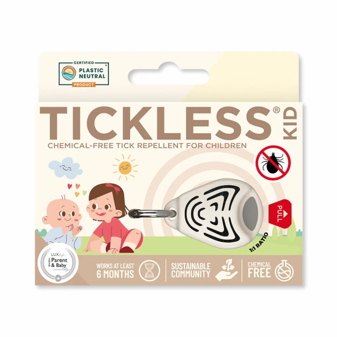 Tickless Baby Répulsif anti-tiques à ultrasons Rose