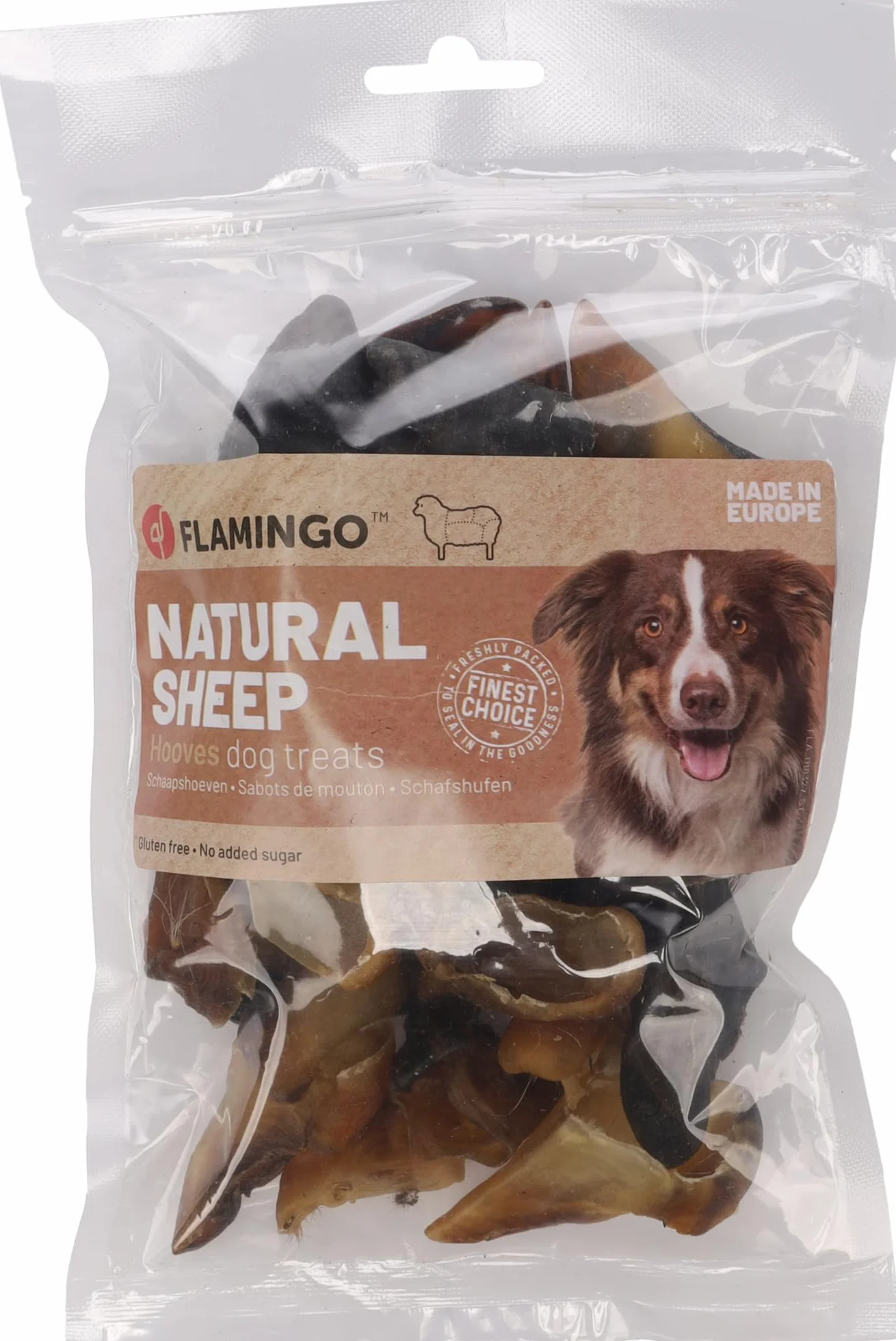 Friandises pour Chien Nature Sabots de Mouton 200 g sans Gluten sans Sucres Ajoutés