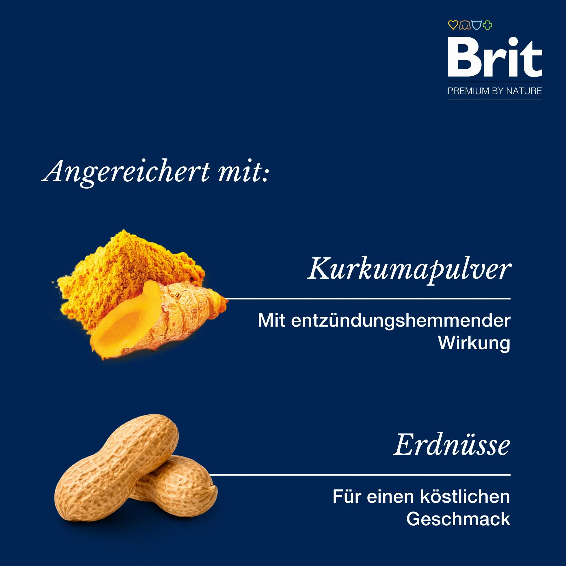 Brit Premium by Nature Bâtonnets de Collagène pour Chien, Collagène de Bœuf et Beurre d'Arachide, Lot de 7