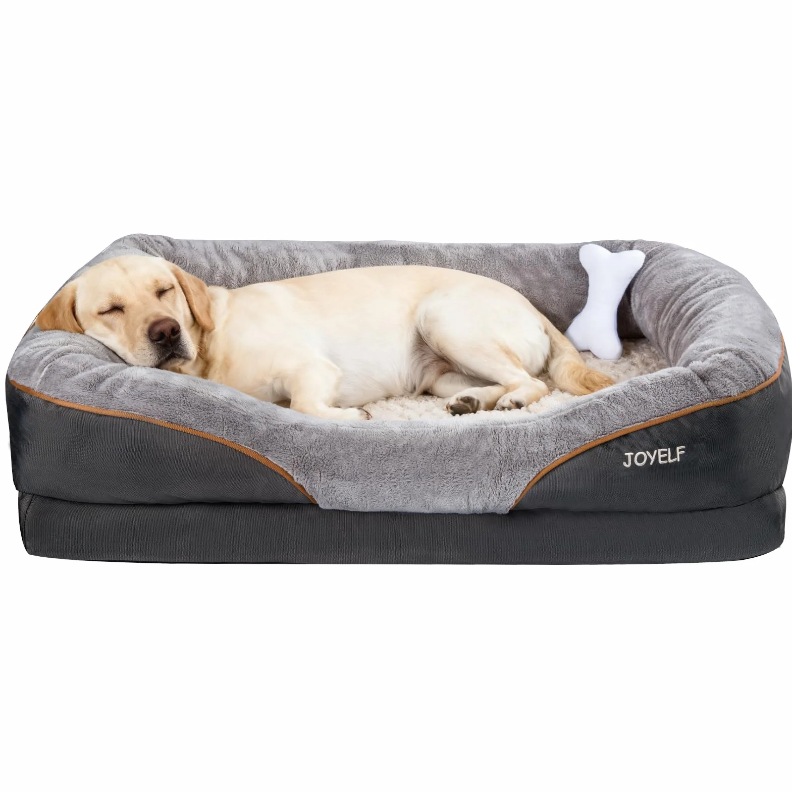 lit pour Chien orthopédique XXL en Mousse à mémoire de Forme avec Housse Lavable Amovible