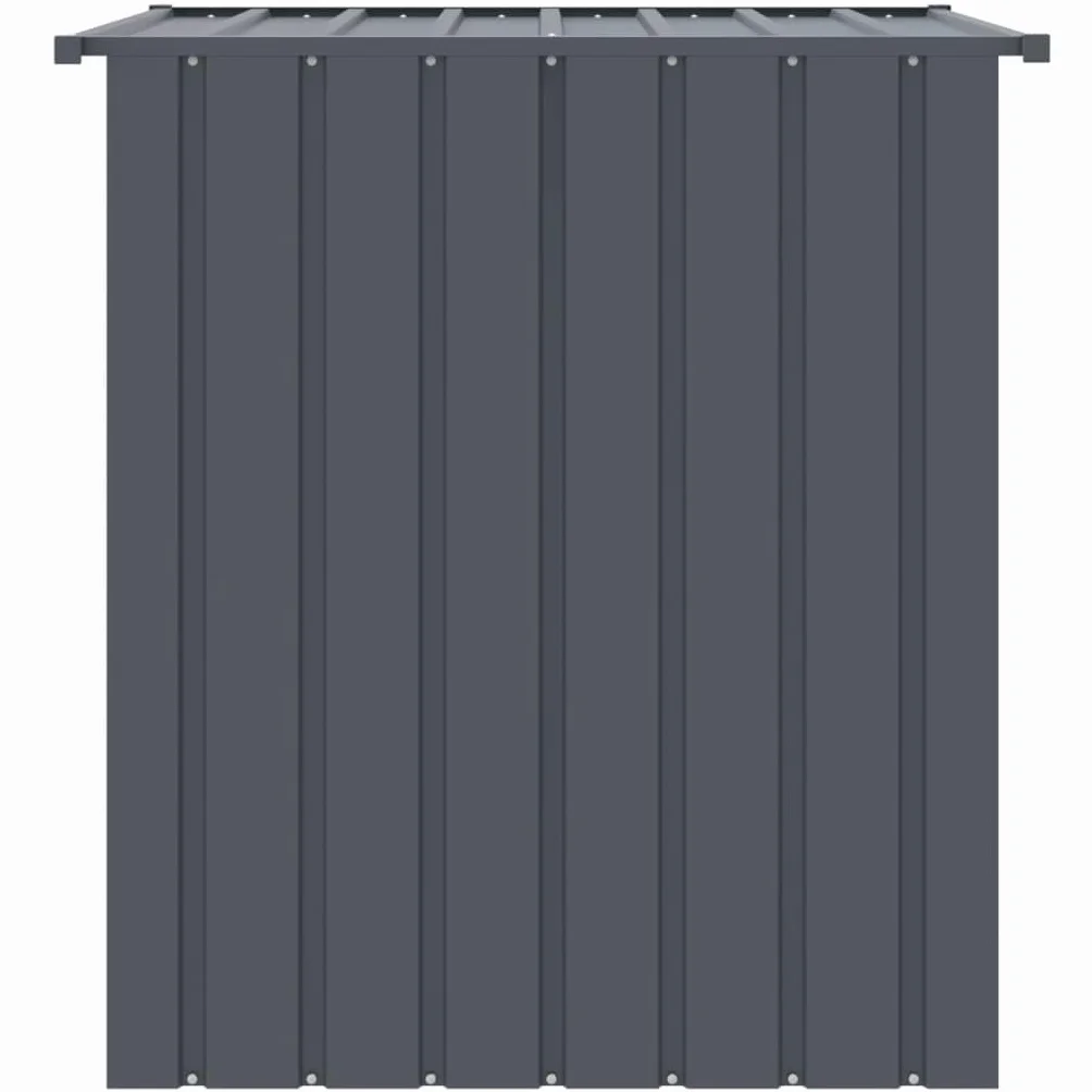 Chenil pour Chien Extérieur Métal Cage avec Toit Noir 110x103x109 cm Acier Galvanisé