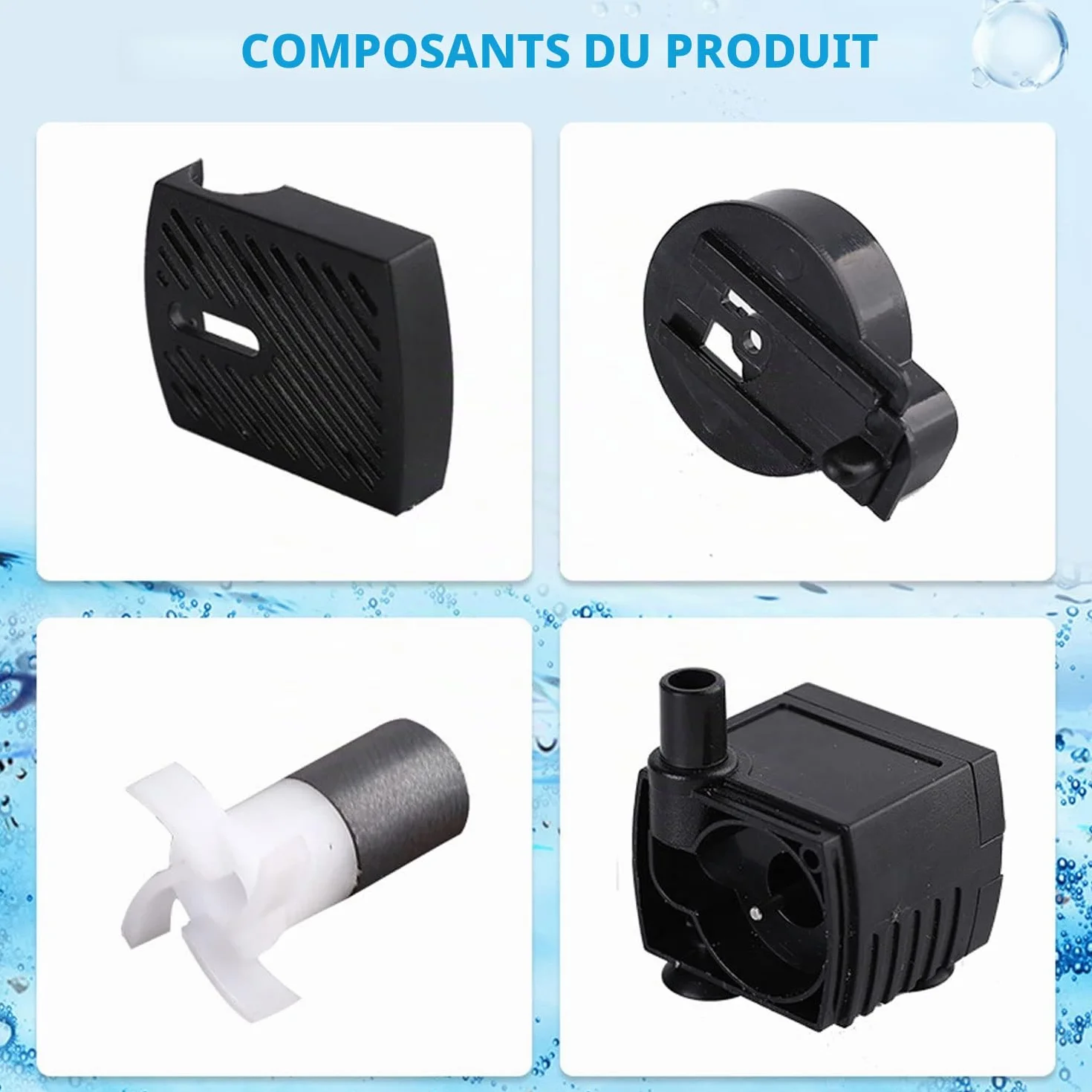 CAM2 Mini pompe à eau submersible 350 L/H 5 W pour aquarium fontaine