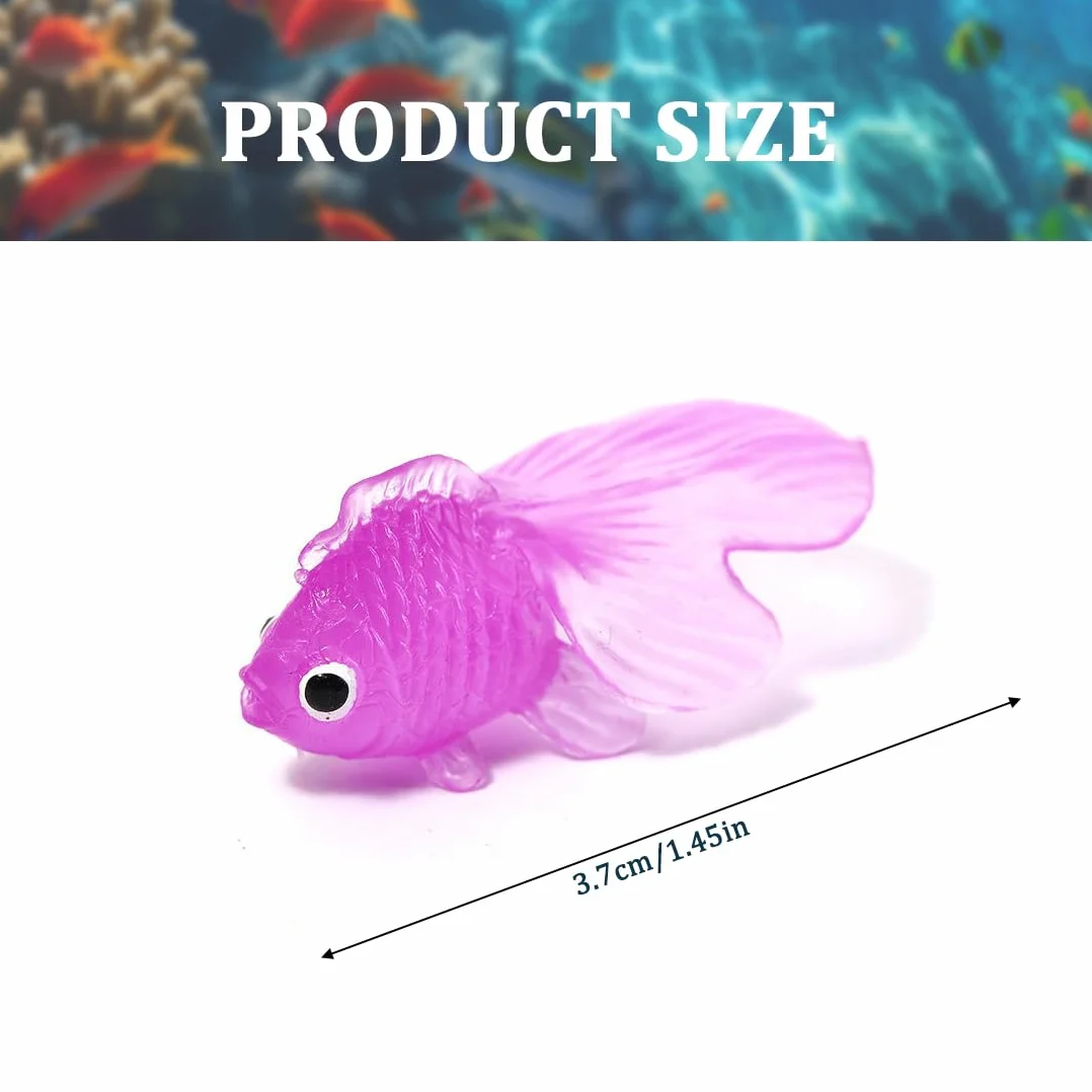 28 pcs Poissons artificiels en Plastique réaliste pour Aquarium