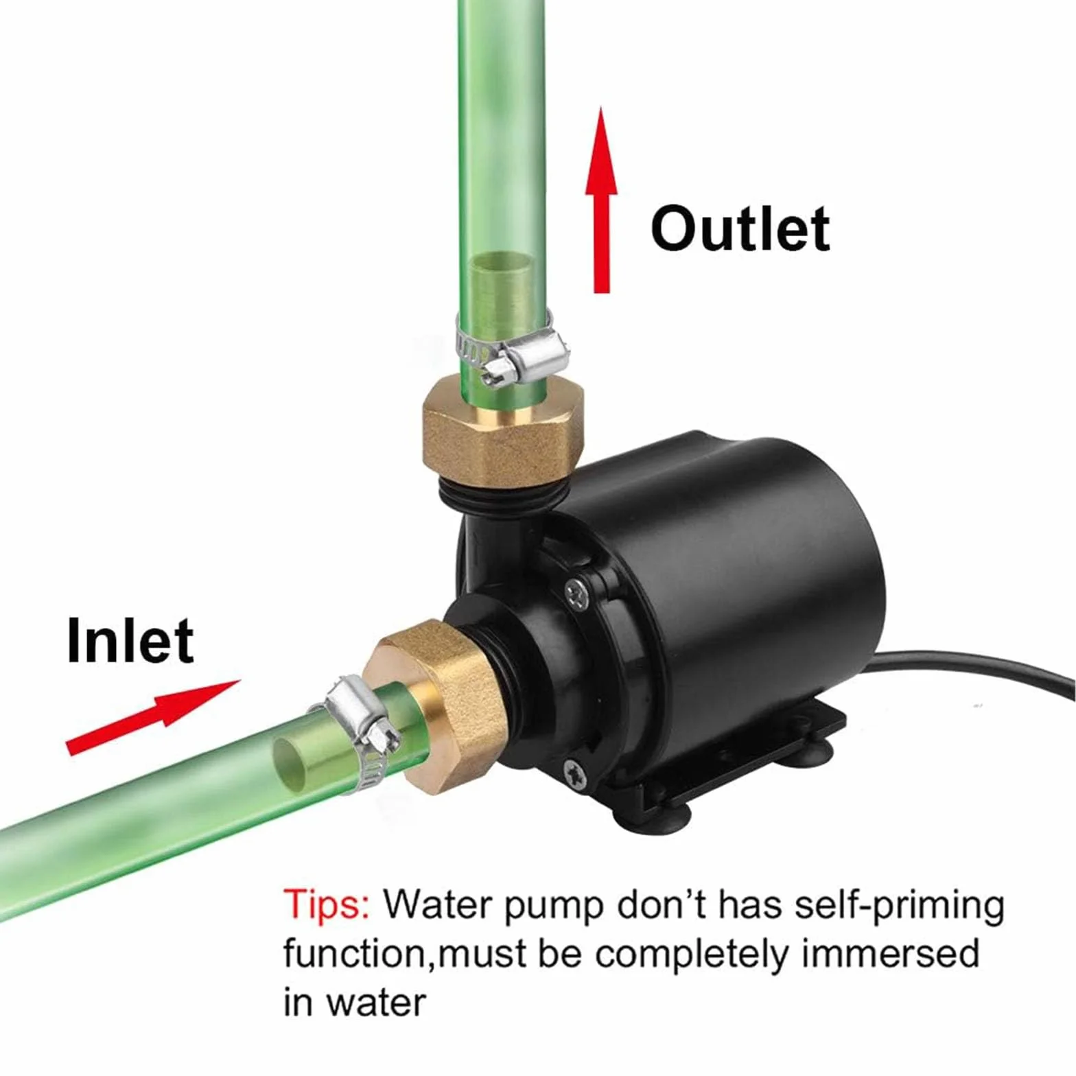 Mini Pompe à Eau Submersible 15W 800L/H Silencieuse pour Aquarium Bassin Jardin