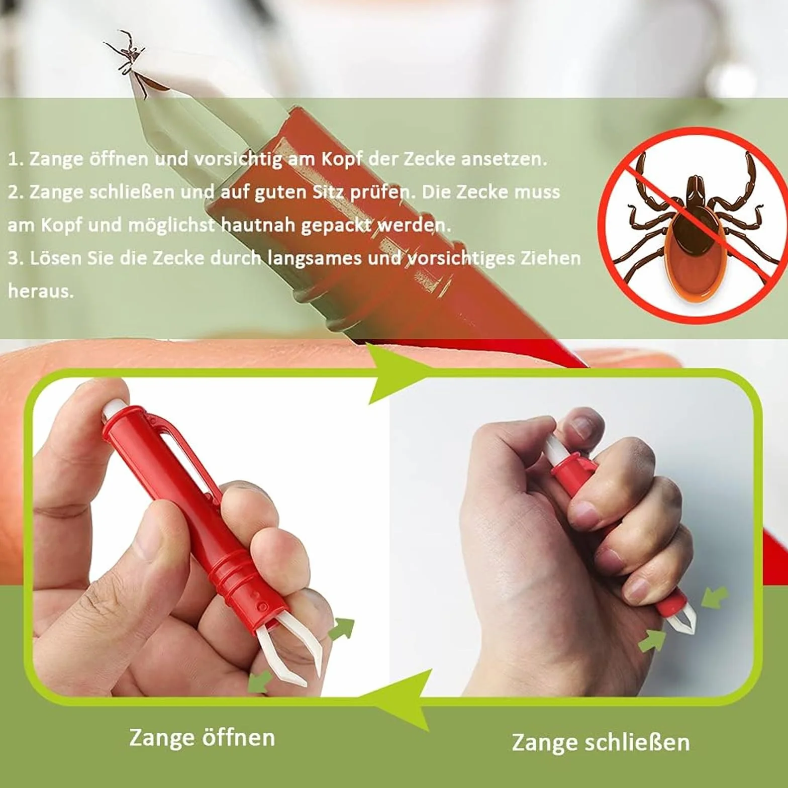 Carte De Retrait De Tiques - Tire-Tique Avec Loupe, Nettoyage Rapide, Pour Humains, Chiens, Chats
