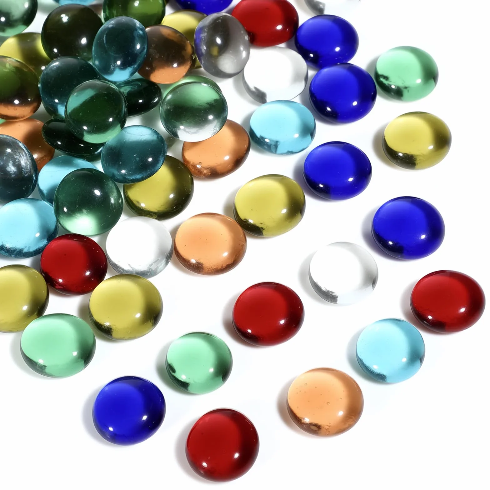 Billes plates 15-20 mm 210 pièces 900 g décoratives aquarium vase plantes DIY