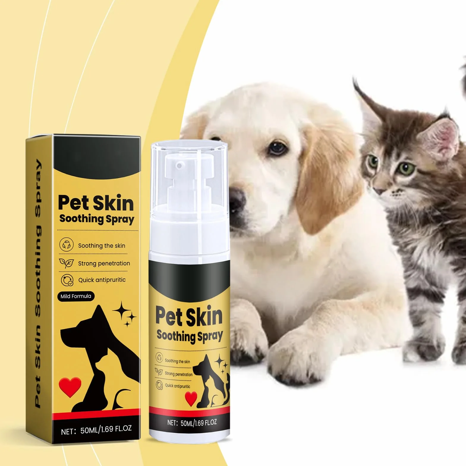 Spray De Guérison pour Animaux, Pet Wound and Skincare Spray, Pansement Liquide pour Plaies Chien