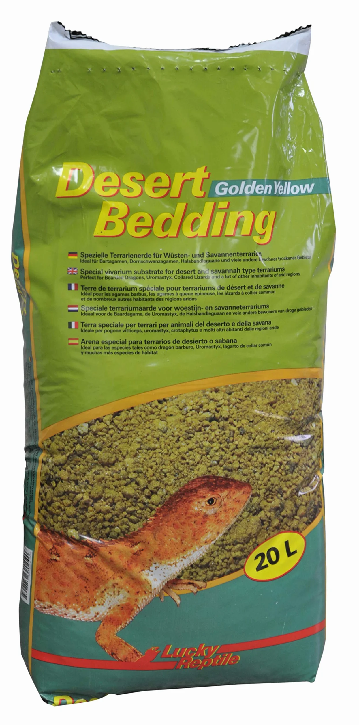 Lucky Reptile Desert Bedding Golden Yellow 20 L Fond de Sol pour Terrarium