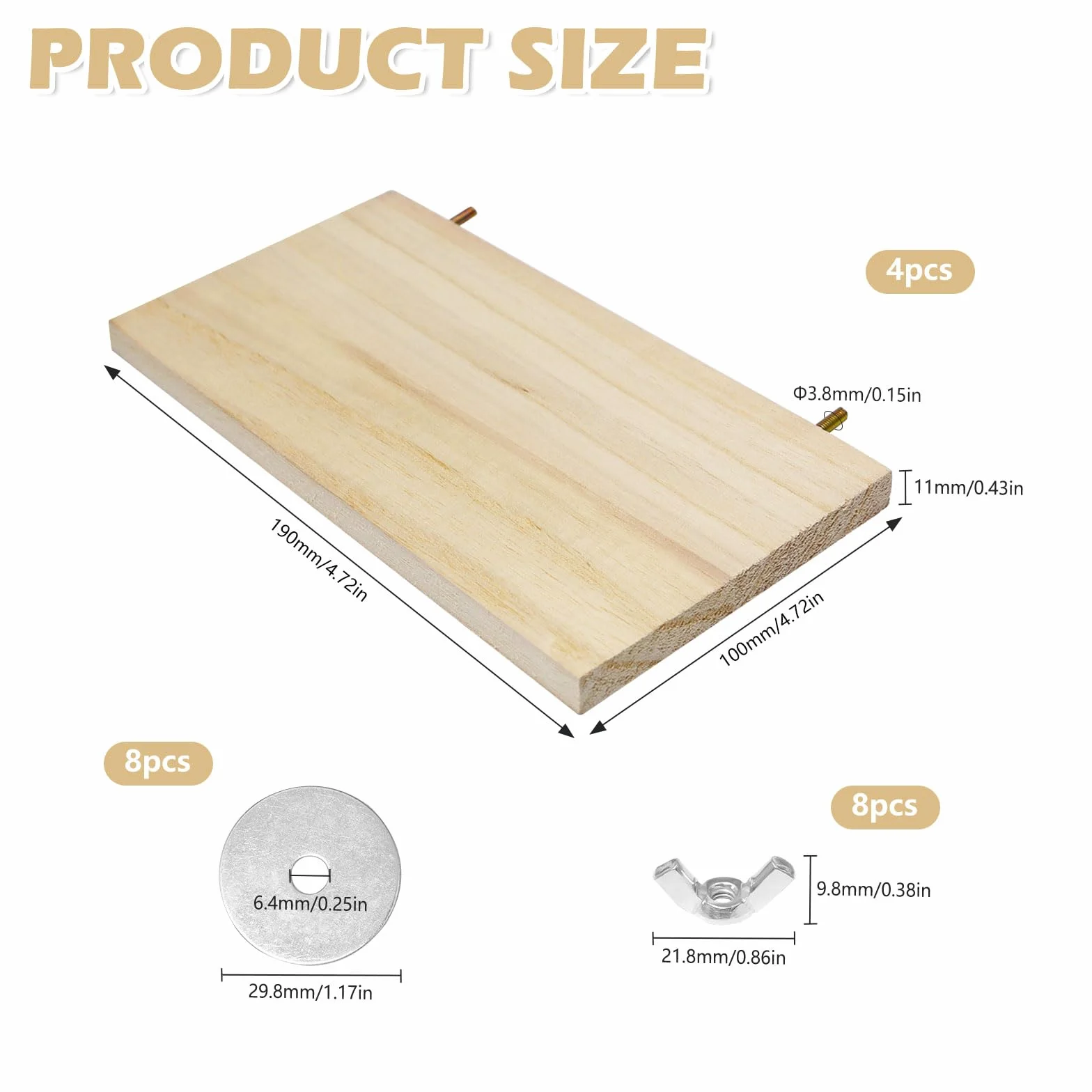 Perchoirs en Bois pour Oiseaux Plate-Forme de Repos pour Perroquets Chinchilla Hamsters Gerbilles