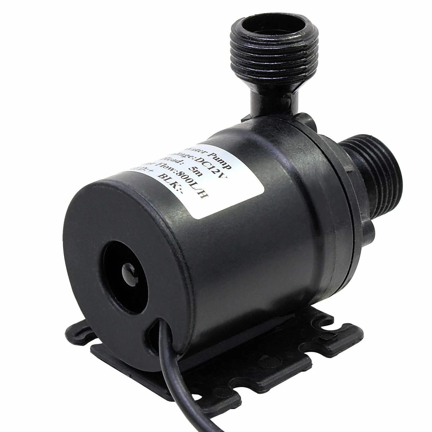 Pompe amphibie DC 12V 800L/H 5M submersible pour eau de piscine fontaine aquarium étang