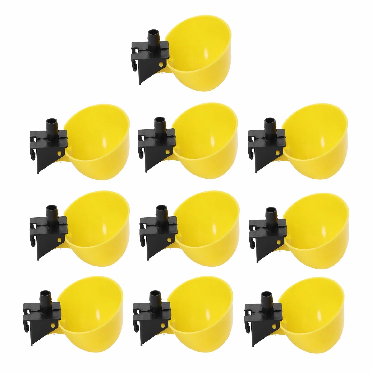 Bol à abreuvoir pour oiseaux 10 pièces distributeur d'eau automatique grande capacité