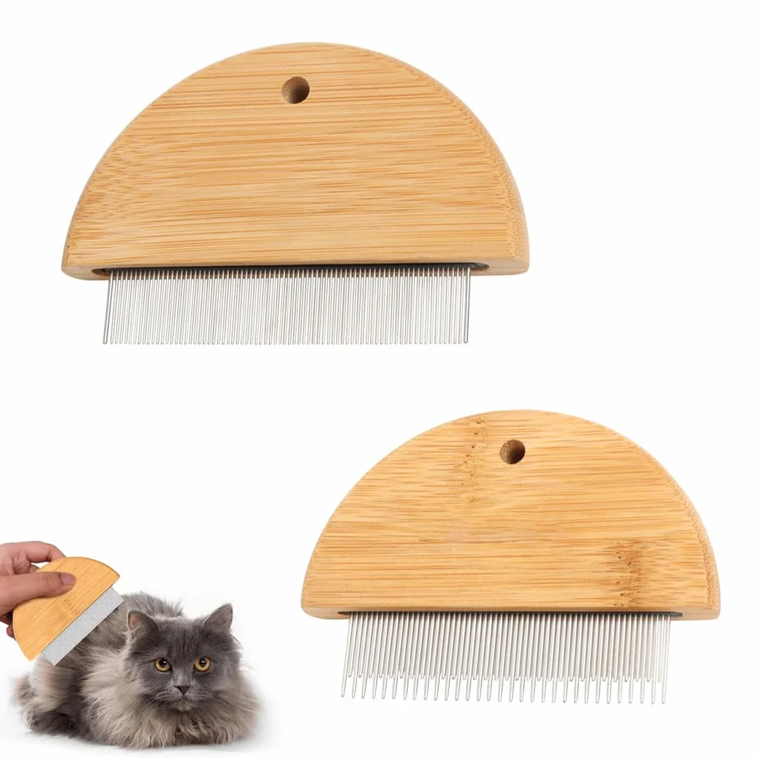 Peigne Anti Puces pour Chat Chien 2 pièces - Anti-puces Poux Tiques