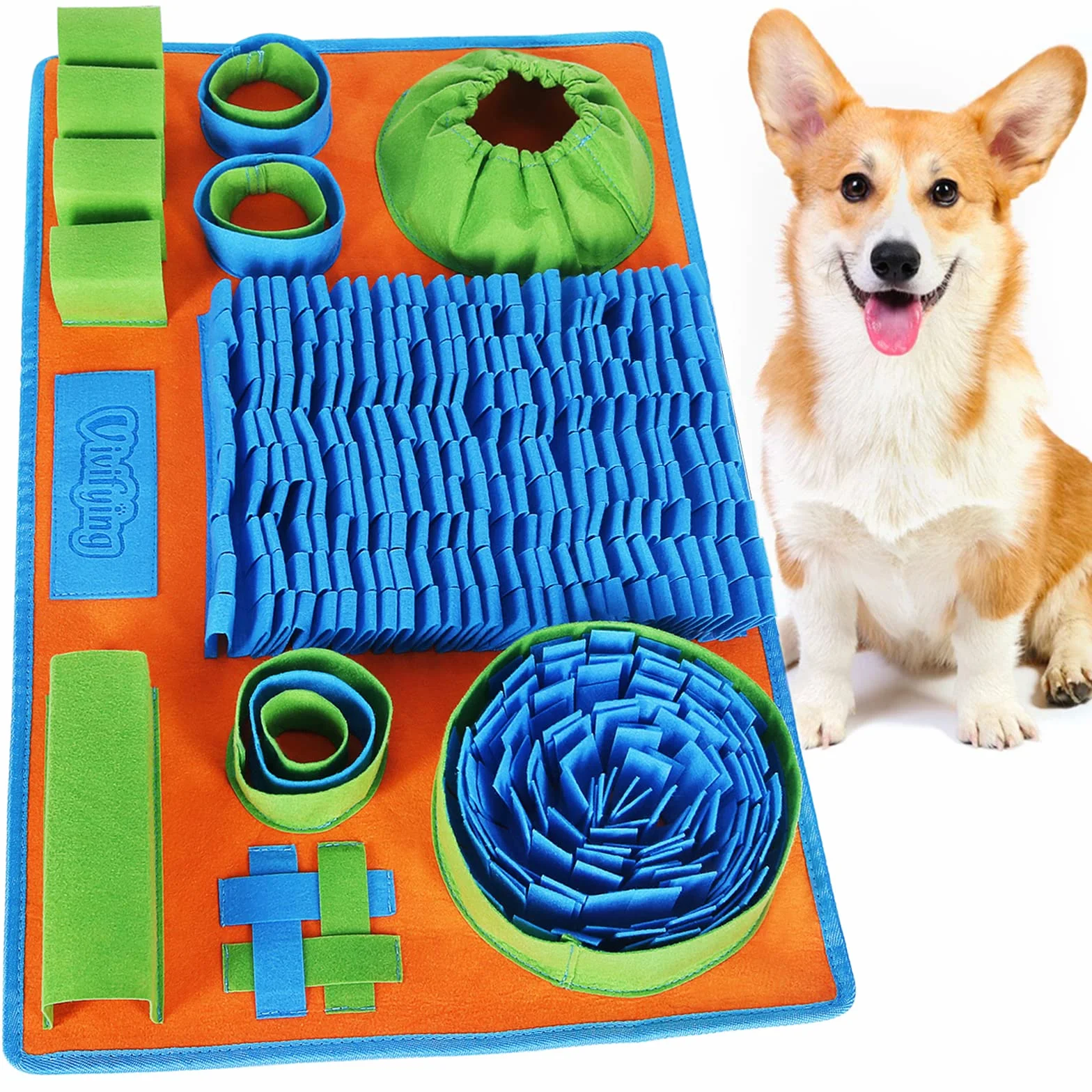 Tapis à renifler pour chiens jeu d'alimentation interactif stimulation mentale
