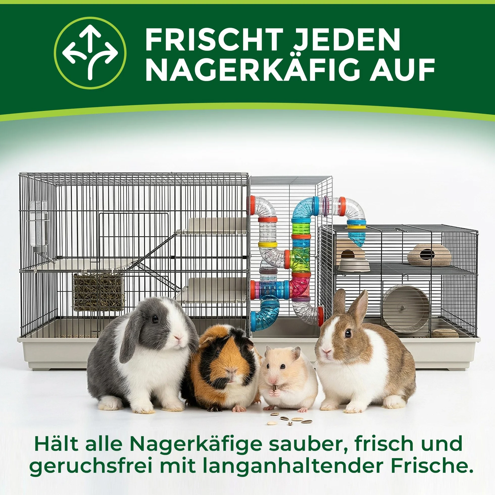 Anti-odeur et saleté pour cages rongeurs 500 ml vaporisateur micro-organismes naturel