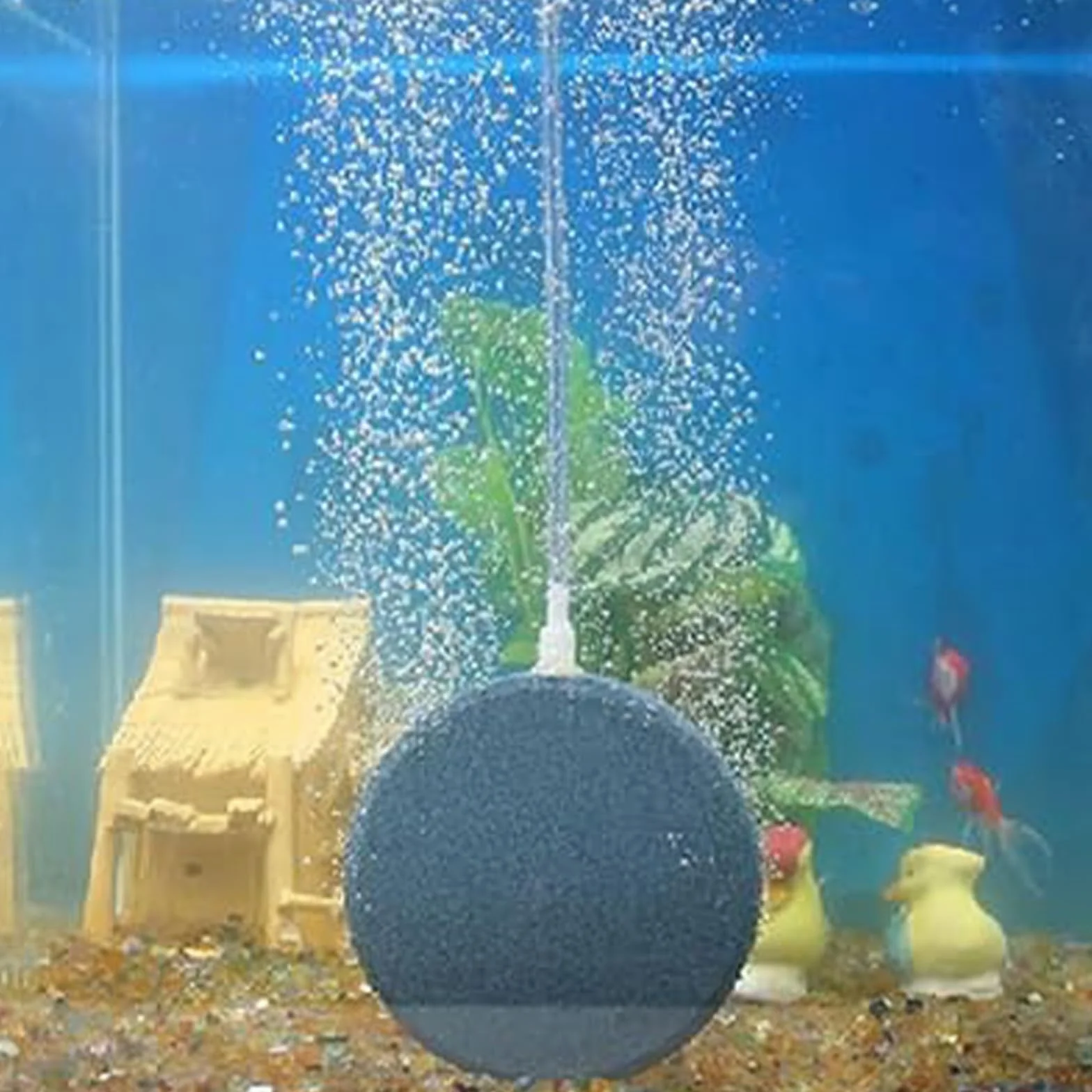 Diffuseur Air Aquarium 8 Pièces, Diamètre 4 cm, Pierre à Bulles Oxygène Gris