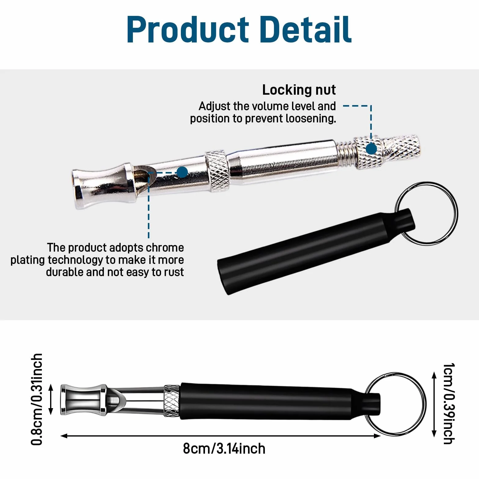 Sifflet Ultrason Chien Anti Aboiement Lot de 2 – Haute Fréquence Silencieux Aide Rappel Éducation Canine
