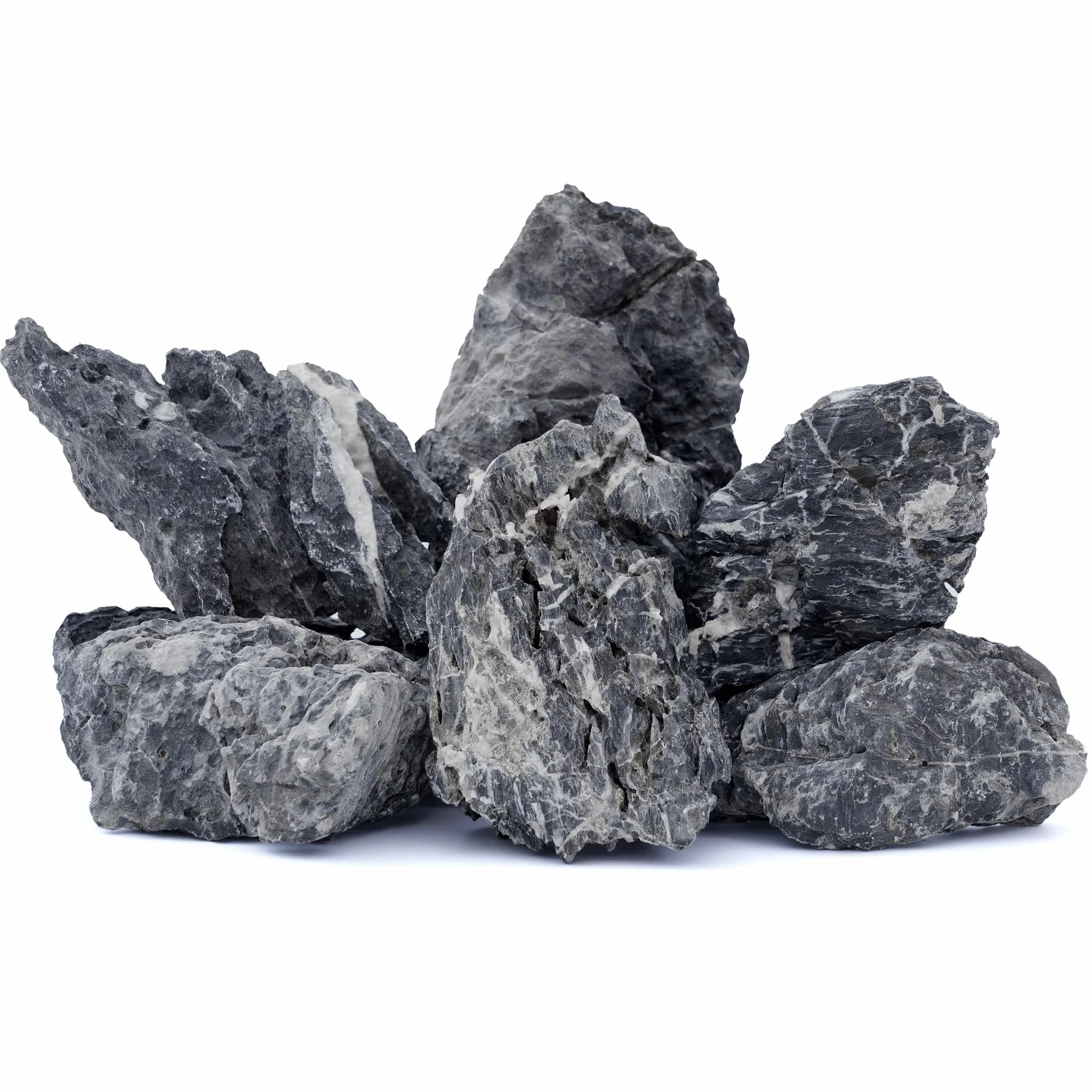 Roches Seiryu naturelles 15,2-20,3 cm pour aquarium aquascaping décoration