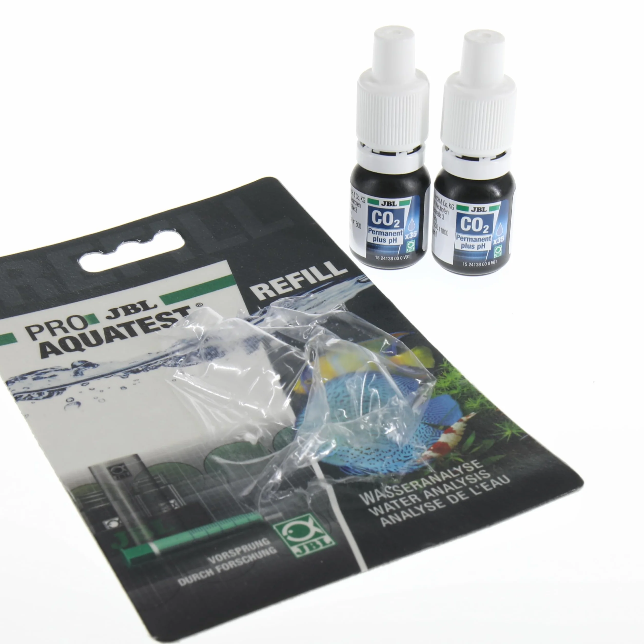 JBL Proaquatest CO2-Ph Permanent Recharge Teste de Qualité d'Eau pour Aquariophilie 2 x 10ml