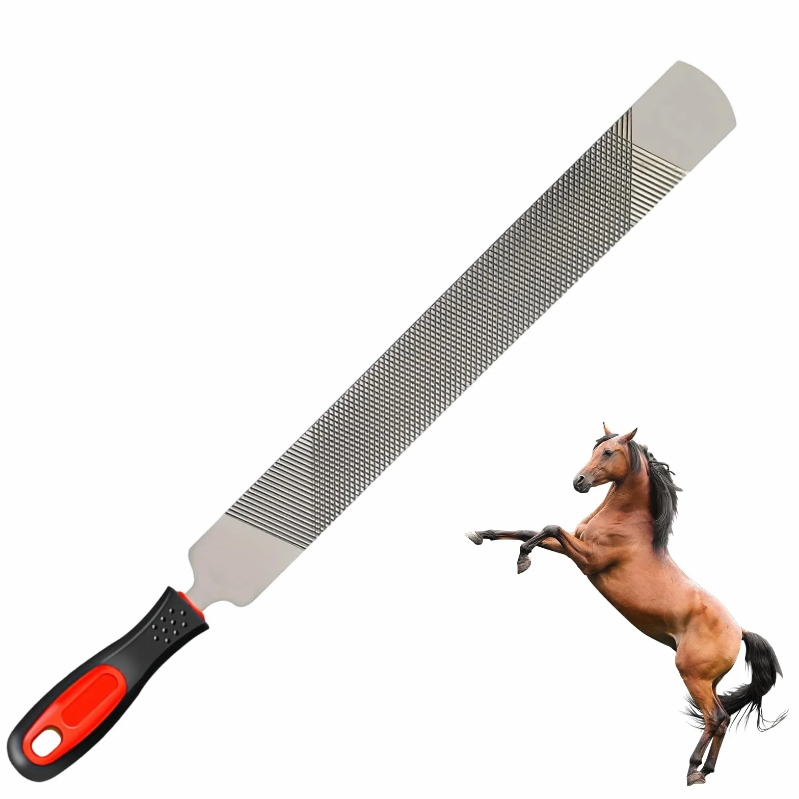 Couteau à Sabot à Double, Acier en Carbone Sabots Outil de Coupe, Lime à Sabot Double Face, avec des Poignées, pour Les Soins des Sabots pour Les Chevaux, Les Moutons et Les Bovins