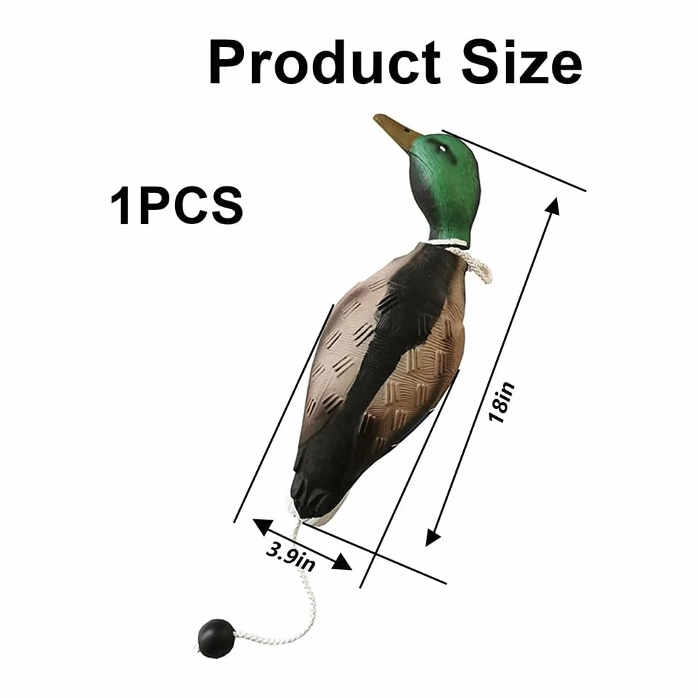 Pare-chocs canard imitation jouet d'entraînement pour chiots et chiens de chasse