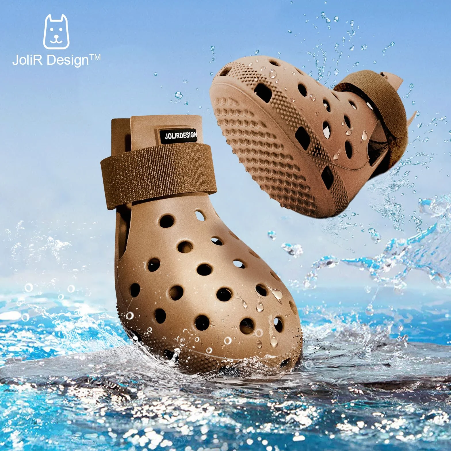 Bottes pour chien antidérapantes imperméables petites moyennes grandes tailles protections pattes faciles à mettre enlever