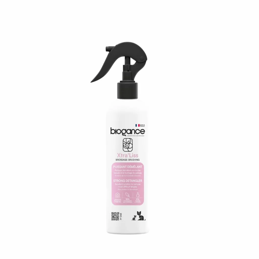 Biogance Démêlant Xtra Liss 250 ML Soin Chat Poils Longs Protéine de Riz Fabriqué en France