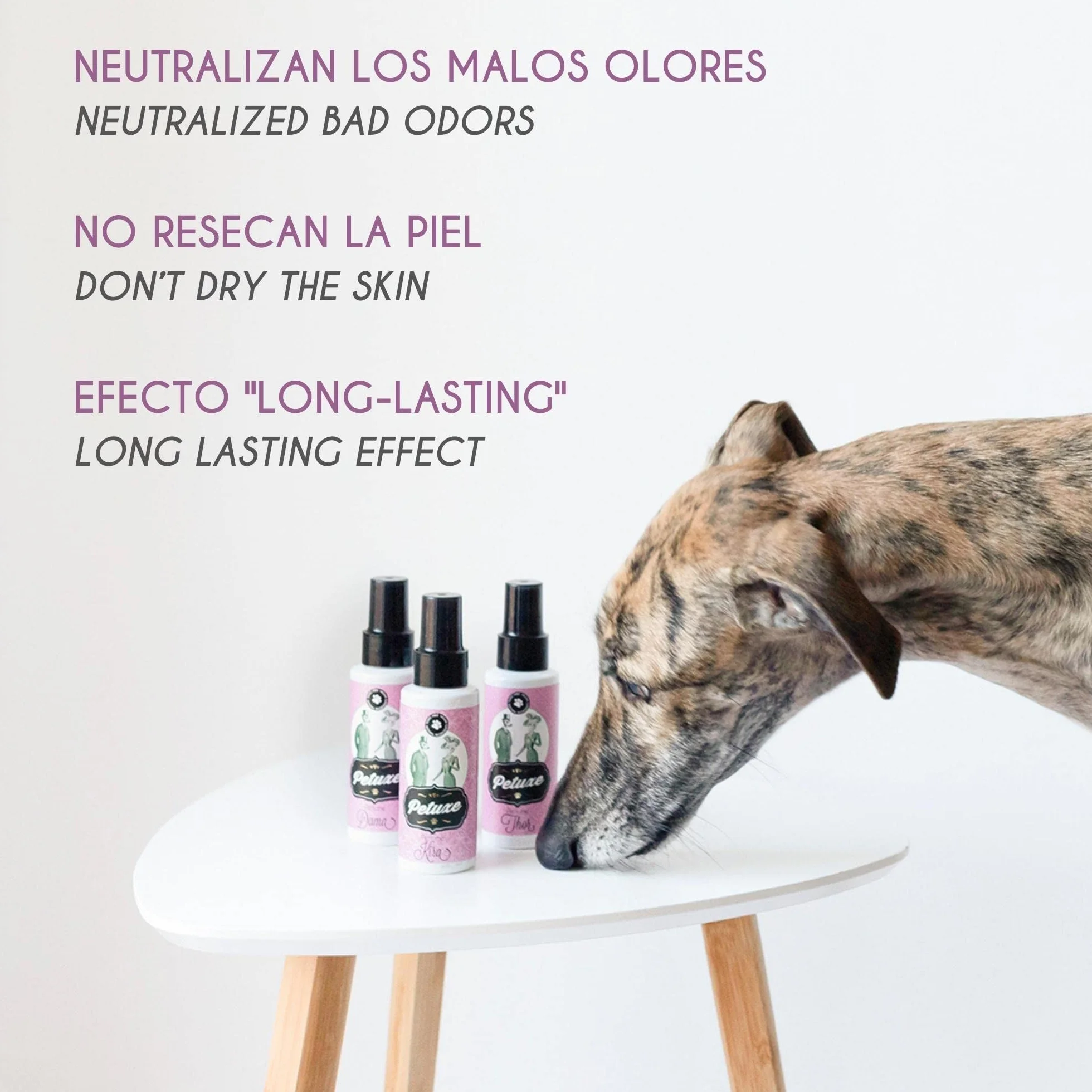 Petuxe Parfum Vegan pour chiens spray de Cologne animaux de compagnie correcteur d'odeurs longue durée
