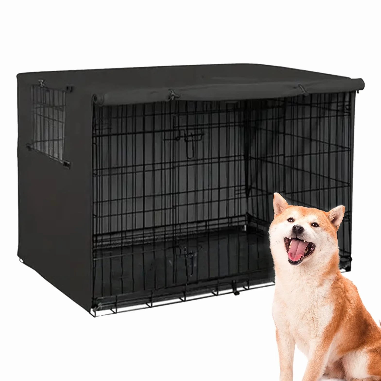 Housse De Cage pour Chien Imperméable Tissu Oxford Protection Durable