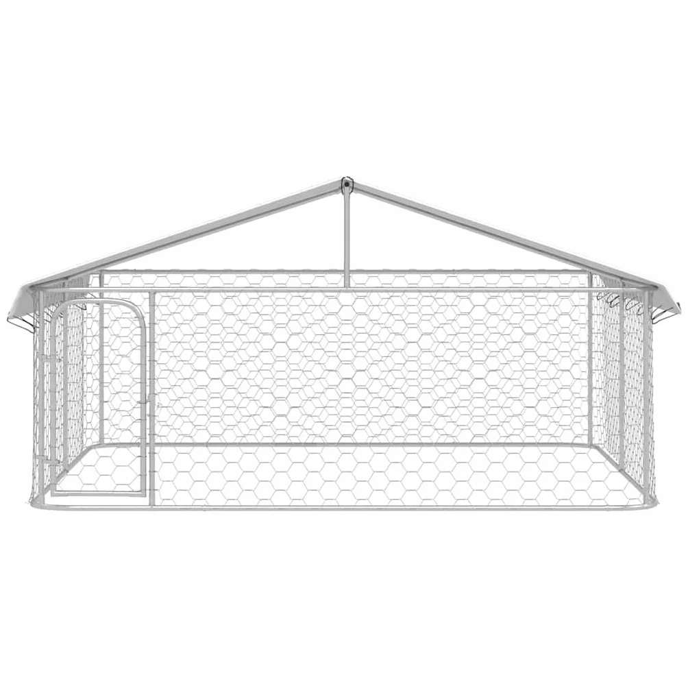 Chenil Extérieur Métal pour Chien 300x300x150 cm