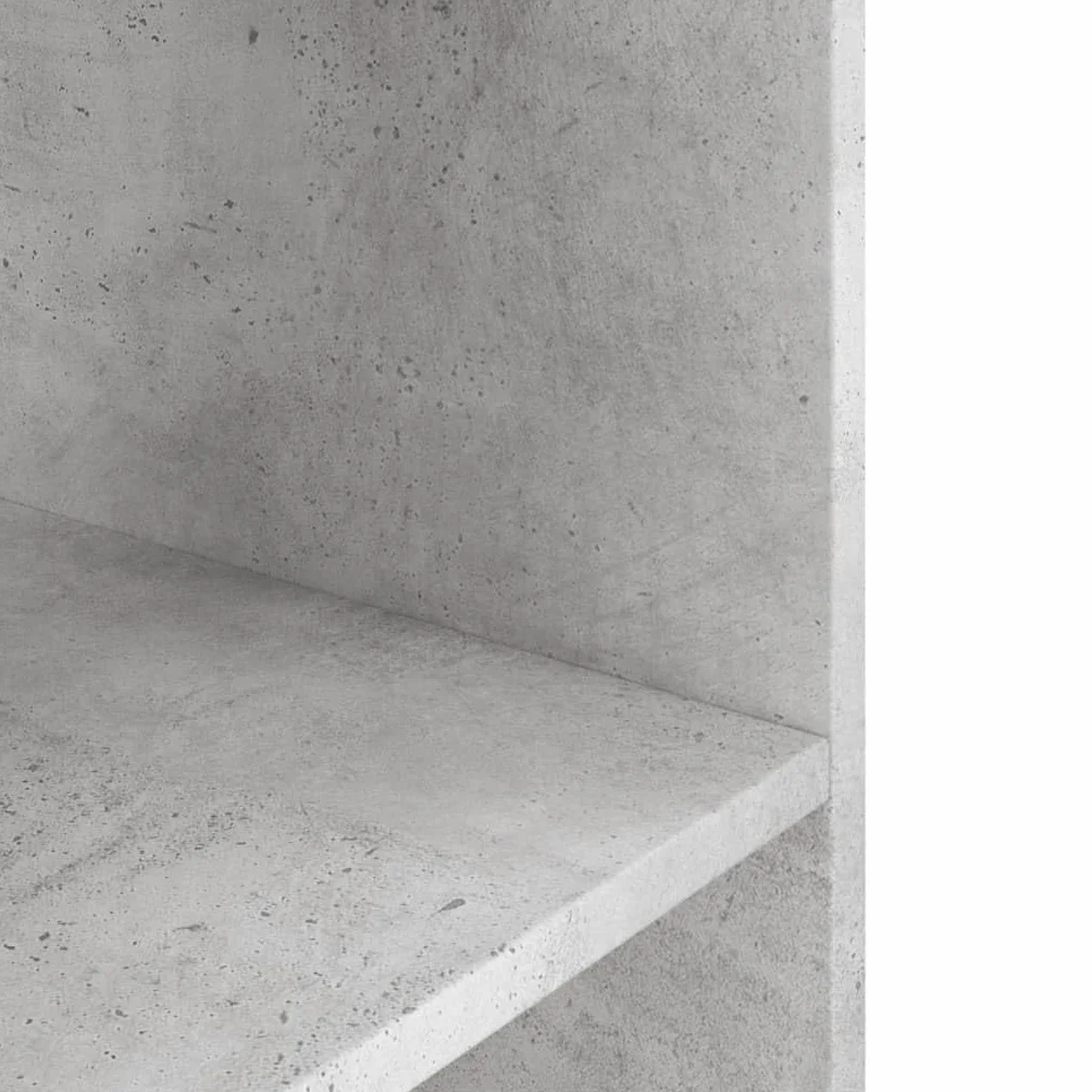Gecheer Support pour aquarium avec étagère en aggloméré, gris ciment, 80 x 35 x 60 cm