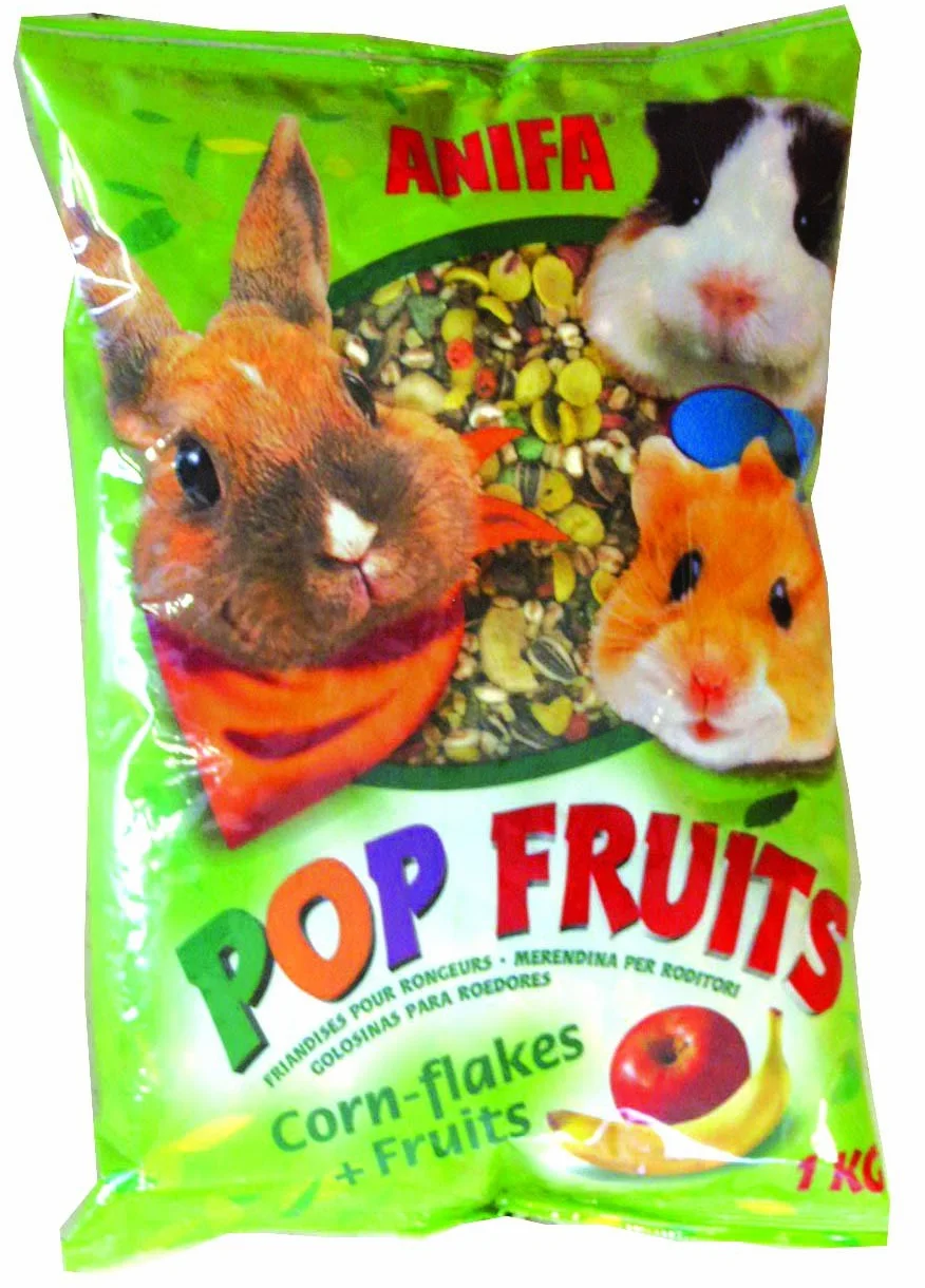 Aime Friandise pour Lapins/Rongeurs/Pop Snack Fruits/Snack Savoureux Mélange de Fruits/Céréales