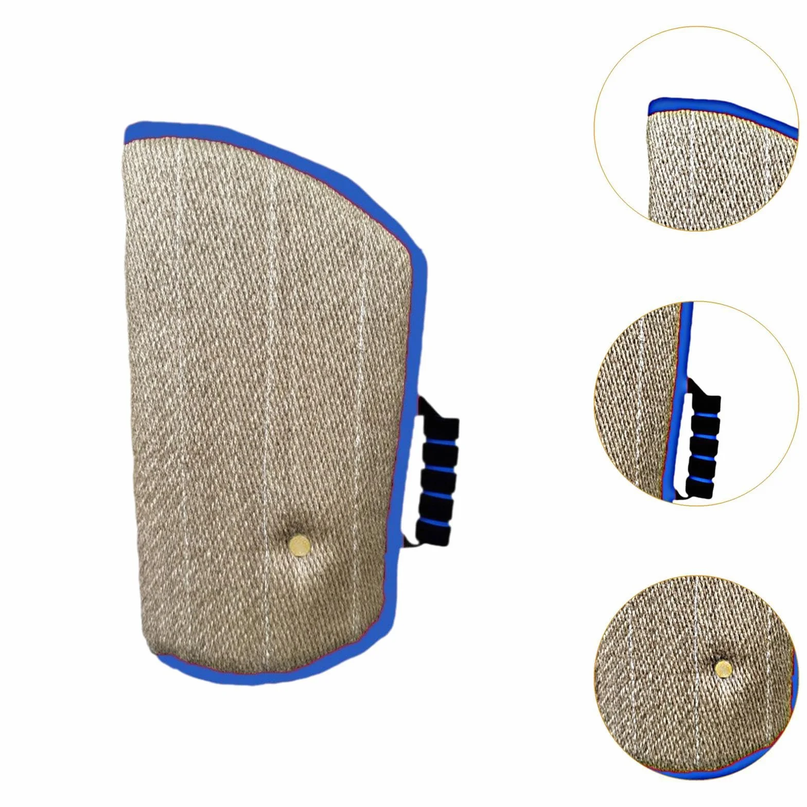 Manchon de Bras Mordant pour Chien Sharplace, Manchon d'entraînement d'agilité Professionnel, Protection Contre les Morsures, Bord Bleu