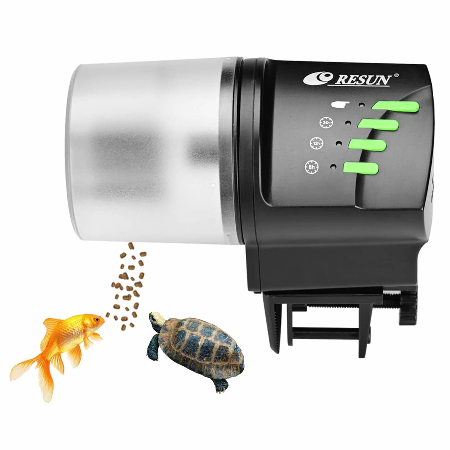 Lychee Distributeur automatique de nourriture pour poissons 100/200 ml avec minuterie réglable AF2020