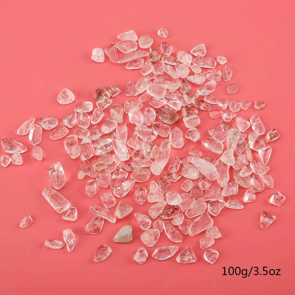Pièces de Quartz en Cristal Naturel pour Aquarium, Pot de Fleurs, Décoration Bouddha (Blanc)