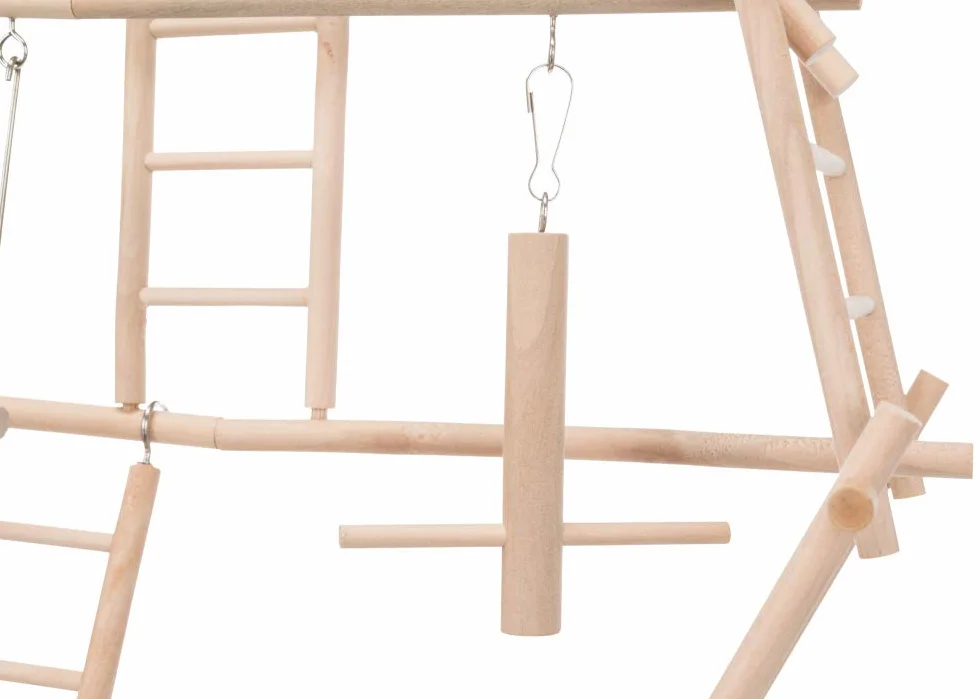 Trixie Place de Jeux en Bois pour Perruches Canaris 44 × 44 × 16 cm