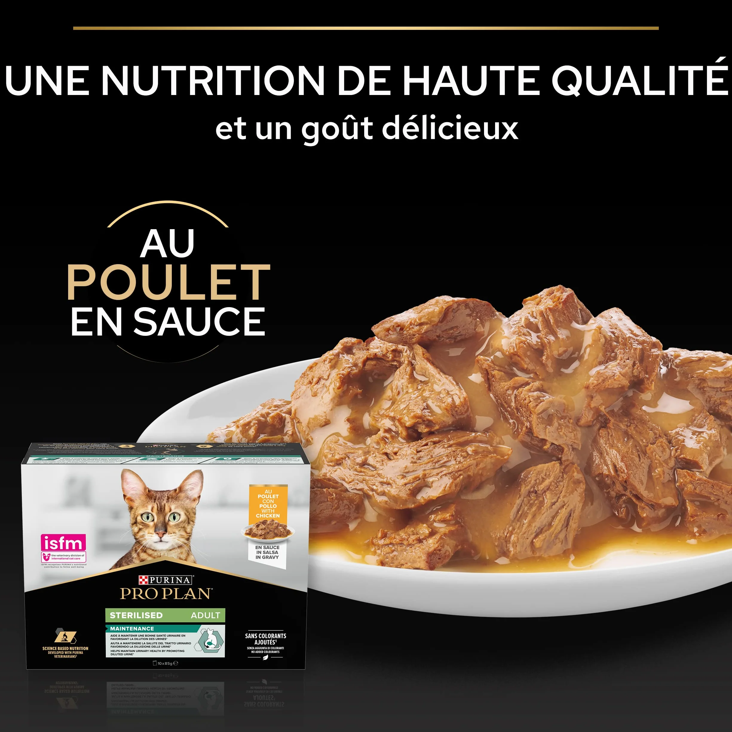 Pro Plan Adulte Stérilisé Boeuf Poulet 10x85g