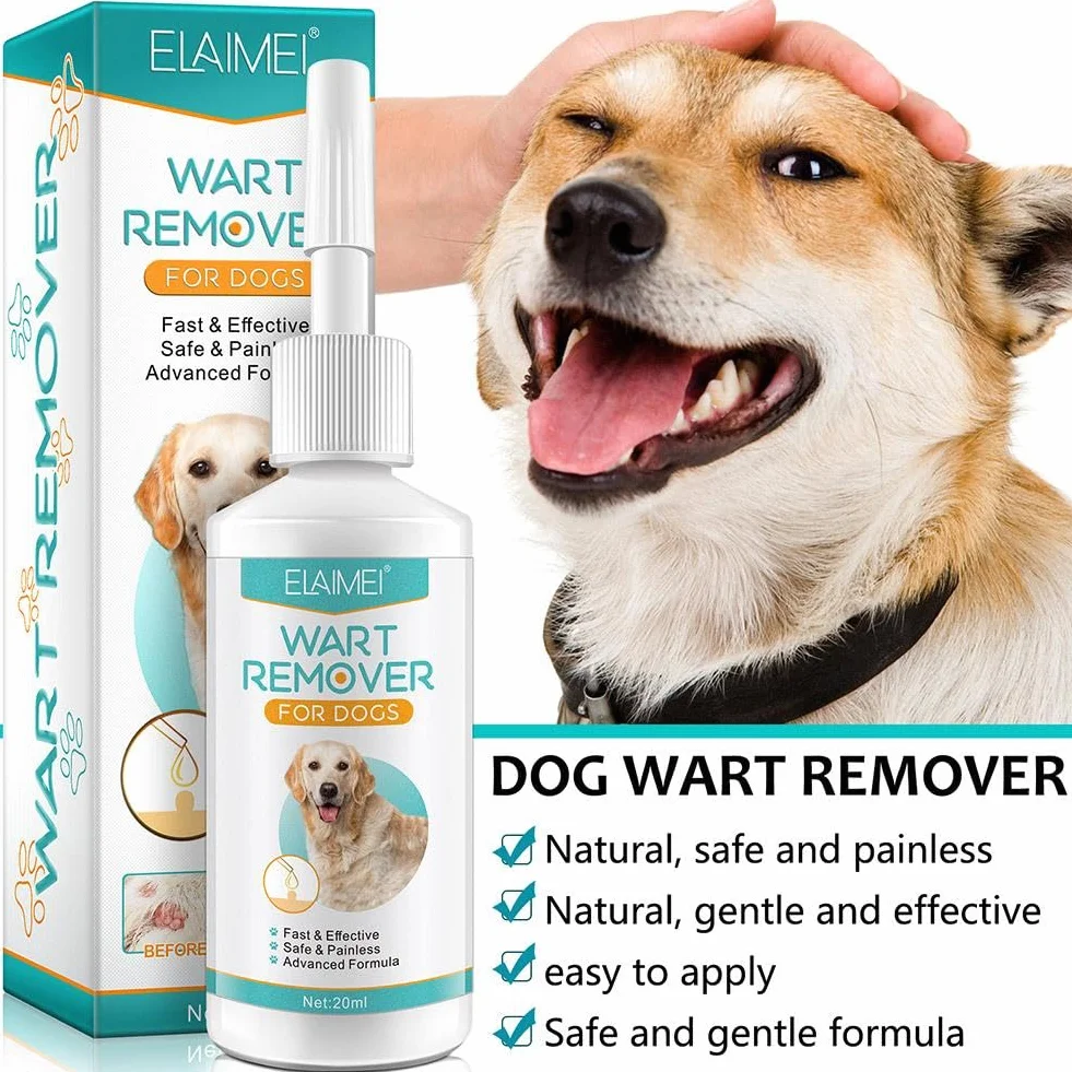 Lot de 3 éliminateurs de verrues pour chien 20 ml