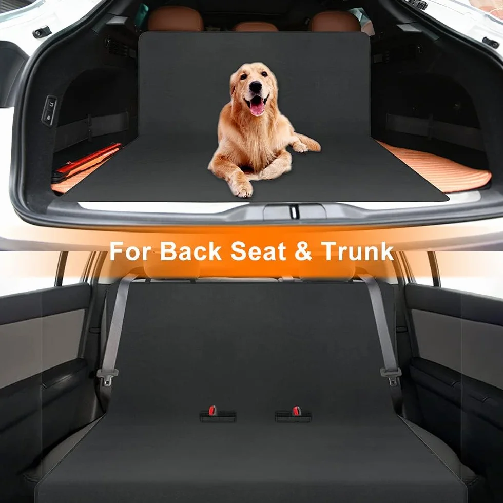 Housses de Siège de Voiture pour Chien 145x125 cm Protecteur Siège Arrière Imperméable Antidérapant